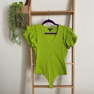 Express Ruffle Sleeve Bodysuit